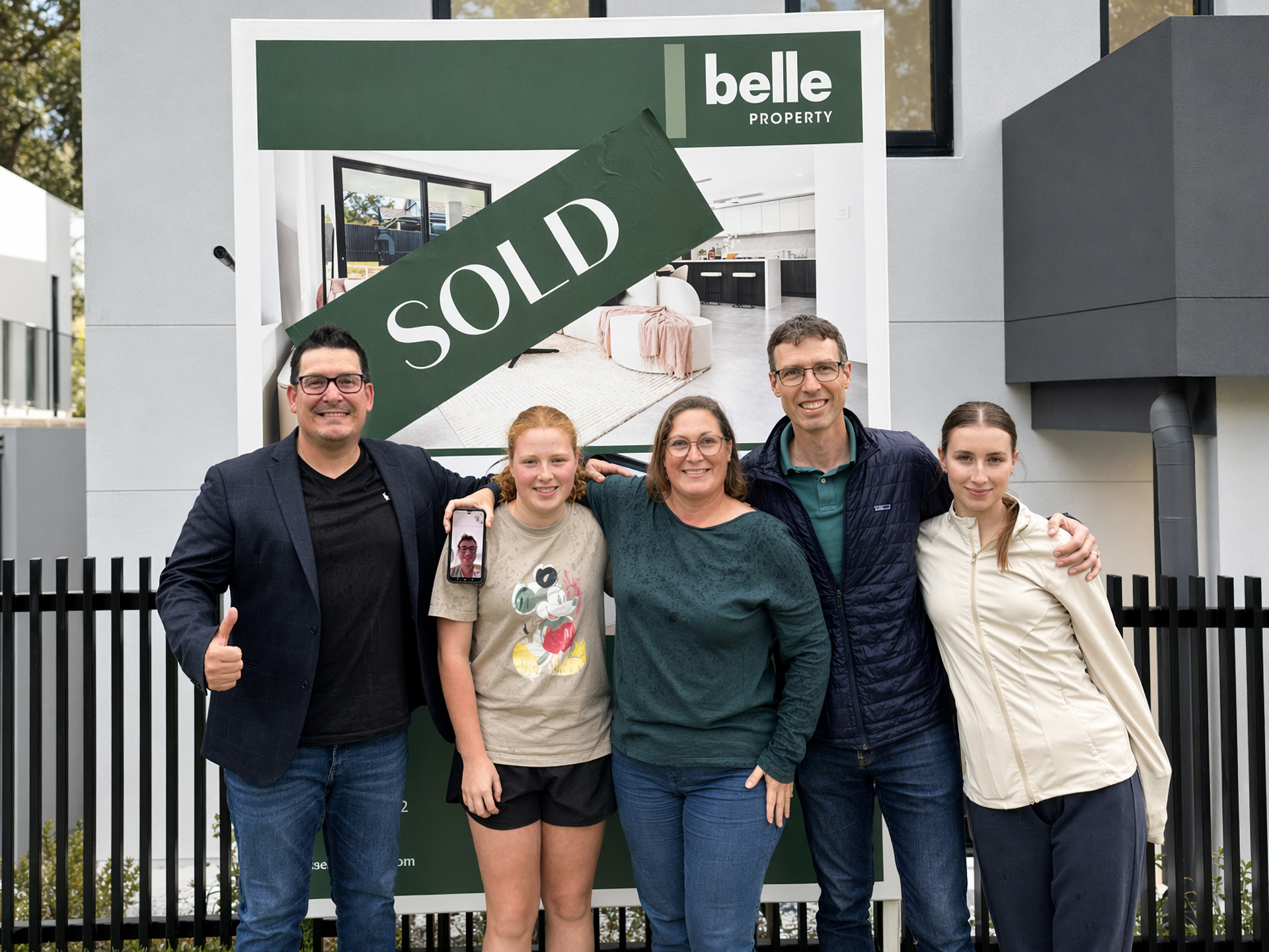 Parker Hadley clients after purchasing their home in Ryde